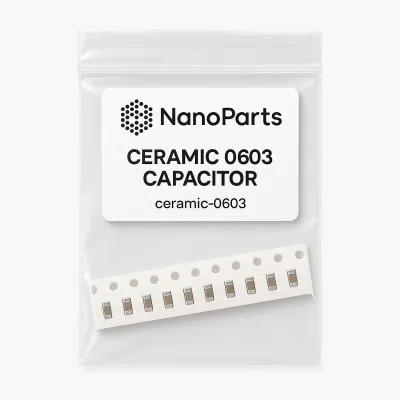 Product NanoParts Ceramic 0603 Capacitor model 0R1S2T Image