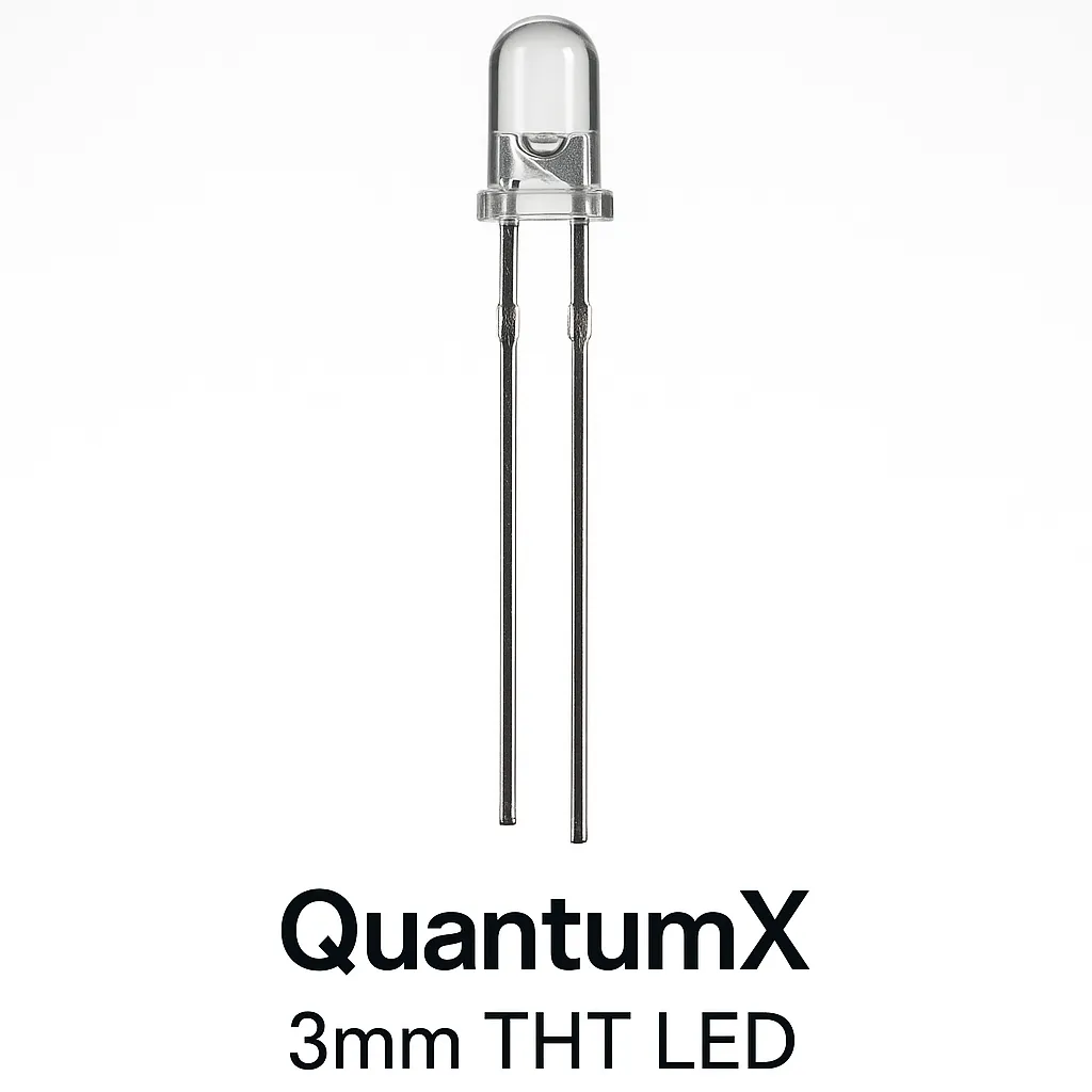 QuantumX 3mm THT LED model C2C485