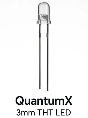 QuantumX 3mm THT LED model C2C485