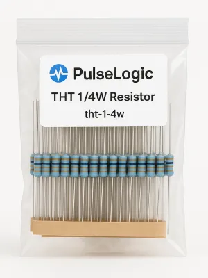 PulseLogic THT 1/4W Resistor model D48E74